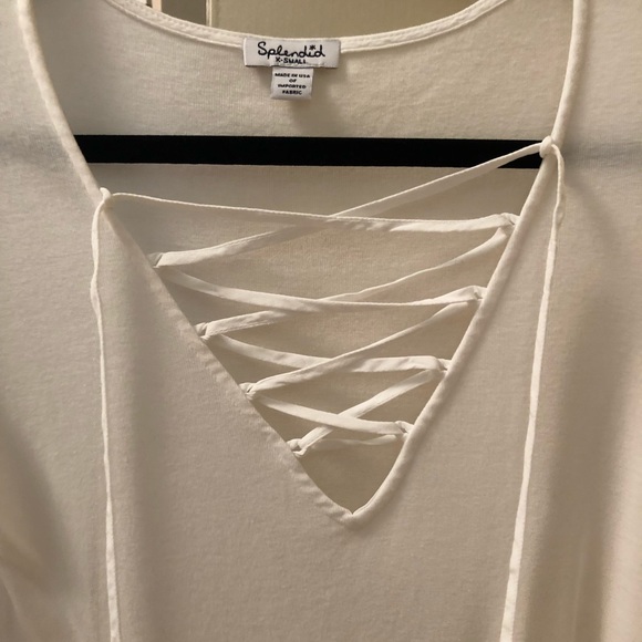 Brand new Splendid lace up long sleeve - Picture 3 of 3